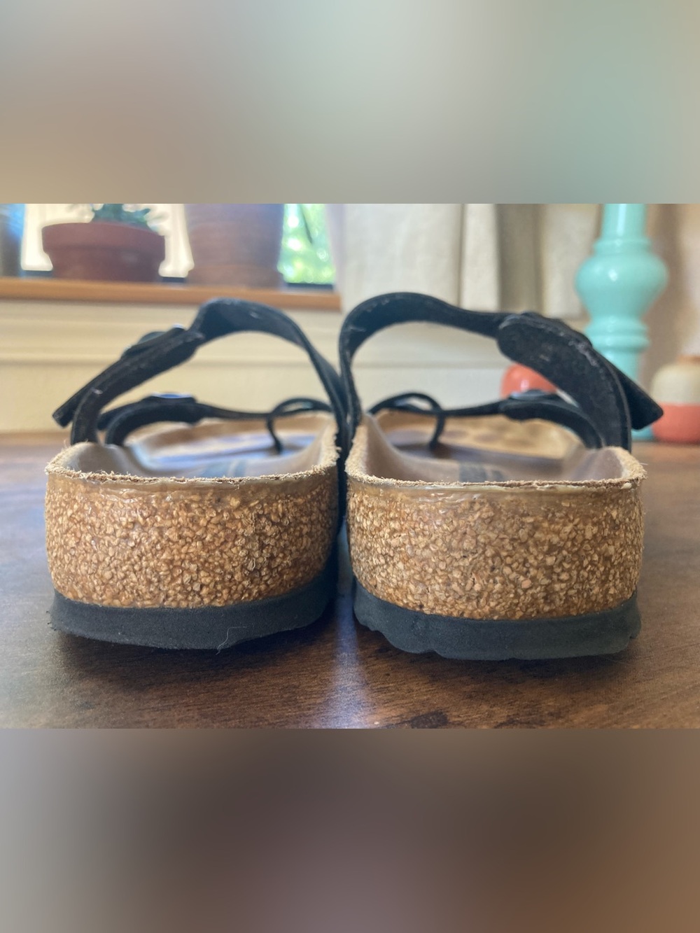 Birkenstock Mayari Sandal Size 39 Black Leather Great Condition - Picture 6 of 9
